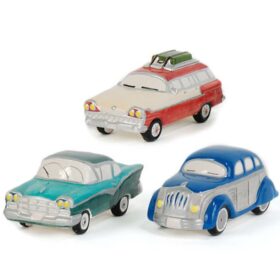 Dept 56 Set of 3 Classic Cars Original Snow Village 54577