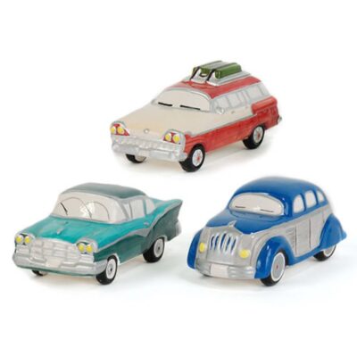 Dept 56 Set of 3 Classic Cars Original Snow Village 54577