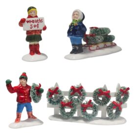 Dept 56 Wreaths For Sale Original Snow Village 54089