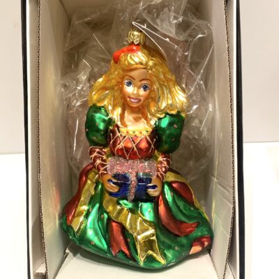 Barbie Blown Glass Christmas Tree Ornament