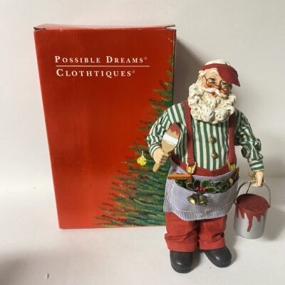 Possible Dreams CLOTHTIQUE 10” His Favorite Color Santa 713098