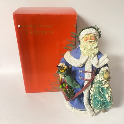 Possible Dreams CLOTHTIQUE Santa With Blue Robe 713048