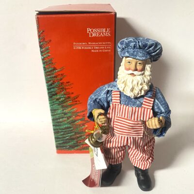 Possible Dreams CLOTHTIQUE Right On Time 8” Santa 805007