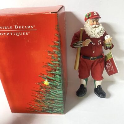 Possible Dreams CLOTHTIQUE 10”H Santa Autograph For A Fan 713143