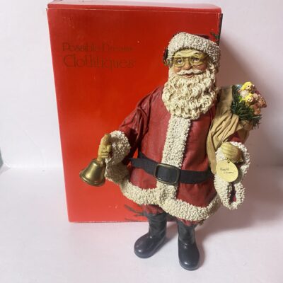 Possible Dreams CLOTHTIQUE Traditional Santa with Bell 713038