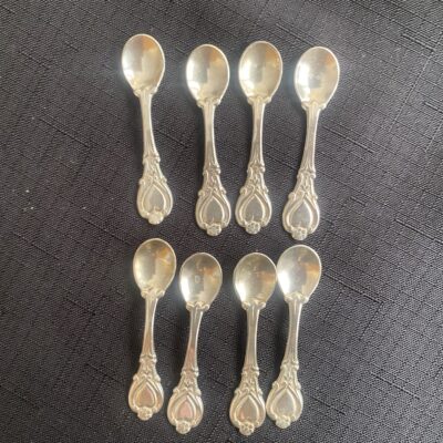 Sterling Silver Tiny Salt (8) Spoons