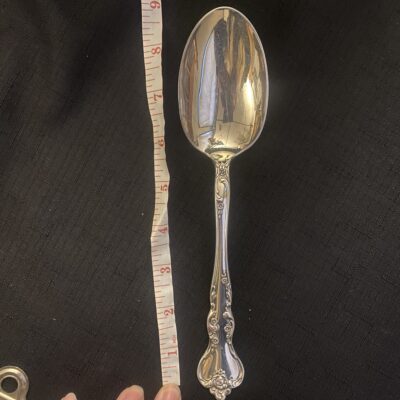 Reed & Barton Savannah Sterling Silver Flatware Serving Spoon  8 5/8” - Image 2