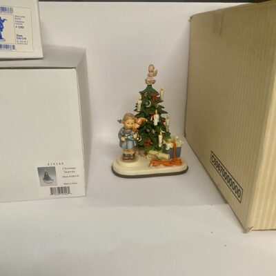 Goebel Hummel “Christmas Surprise” Hummelscape & Girl w/ Ship box - Image 2