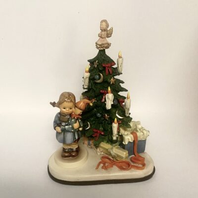 Goebel Hummel “Christmas Surprise” Hummelscape & Girl w/ Ship box