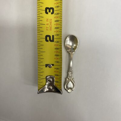 Sterling Silver Tiny Salt (8) Spoons - Image 2