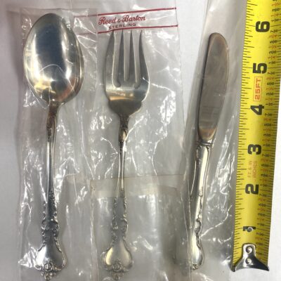 Reed & Barton Savannah Sterling Silver Flatware 3 pc Setting NIP - Image 2