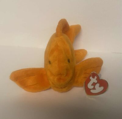 RARE Ty Beanie Boo Goldie the Fish Stuffed Plush MWMT 4023