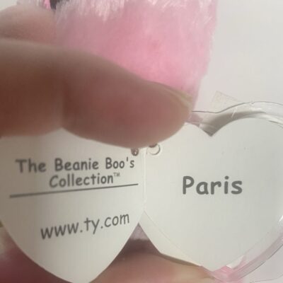RARE Ty Beanie Boo Paris France Exclusive Stuffed Plush MWMT - Image 2