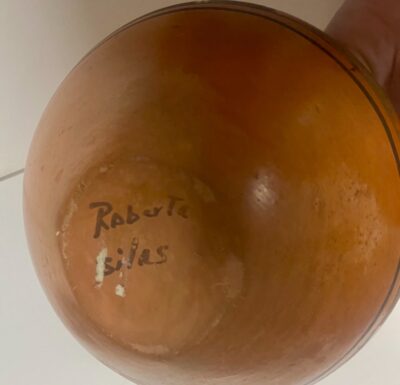 Vtg Hopi Pueblo Native American Pottery Roberta Silas 8”x 4” Bowl Signed Handmade - Image 4