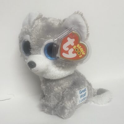 Ty Beanie Baby Warrior Gray Wolf Great Wolf Lodge Exclusive Stuffed Plush MWMT