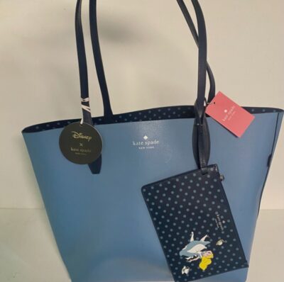 Kate Spade Disney Alice in Wonderland Large Reversible Tote Bag w/ Wristlet NEW - Image 2