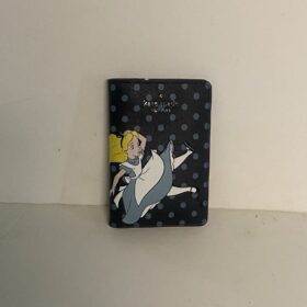 Disney Kate Spade New York Alice in Wonderland Passport Cover / Bifold Wallet NEW