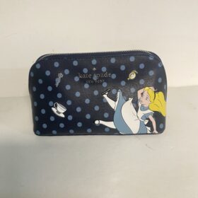 Disney Kate Spade New York Alice in Wonderland Cosmetic Makeup Bag NEW