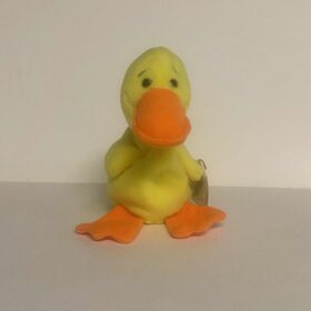 Ty Beanie Babies Quackers Duck Stuffed Plush MWMT 4024