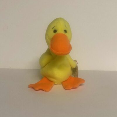 Ty Beanie Babies Quackers Duck Stuffed Plush MWMT 4024