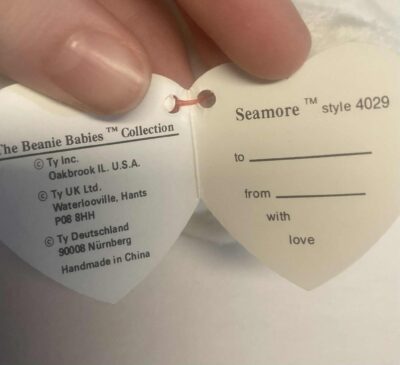 RARE Ty Beanie Babies Seamore the Seal Stuffed Plush MWMT 4029 - Image 2
