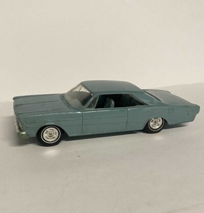 AMT 1966 Ford Galaxie 500 PROMO MODEL Hardtop Turquoise Blue Diecast CAR - Image 2