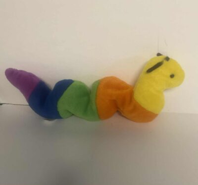 RARE Ty Beanie Babies Inch worm Stuffed Plush MWMT 4044