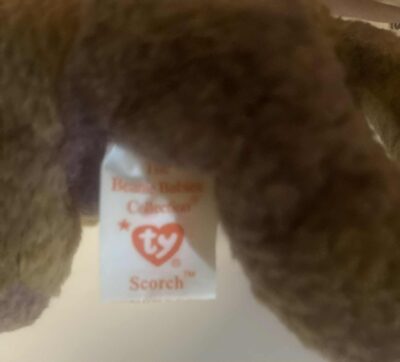 RARE 1998 Ty Beanie Babies Scorch the Dragon Cincinnati Reds Stuffed Plush MWMT - Image 5